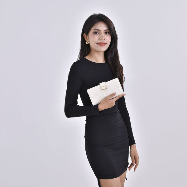 PU-Leder Brieftasche mit RFID-Schutz, beige image number 2