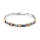 Mehrfarbiger Zirkonia Armreif ca. 19 cm, bicolor