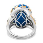 AA Opalina, Schweizer Blautopas Ring, 925 Silber, zweifarbig, (Größe 20.00) ca. 13.75 ct image number 5