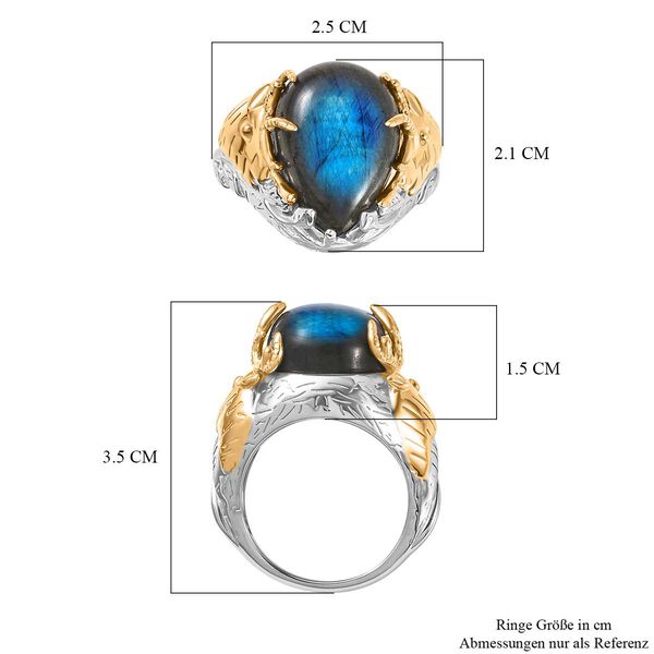 AAA Labradorit Ring - 11,87 ct. image number 8