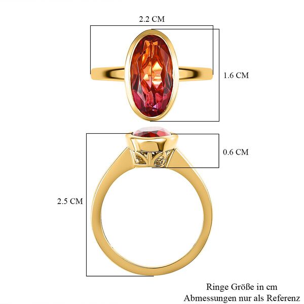 Sunset Triplett Quarz Ring - 3,33 ct. image number 7
