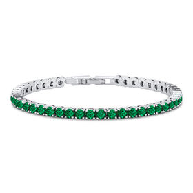 AAA grünes Zirkonia 19cm Armband