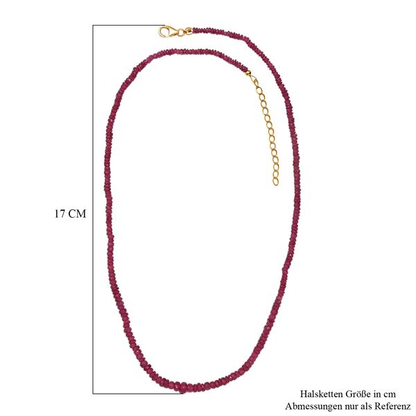 AAA afrikanische Rubin Halskette, 45+5 cm - 62 ct. image number 5