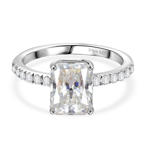 D’joy Moissanit Ring 925 Silber rhodiniert (Größe 17.00) ca. 2,67 ct image number 0