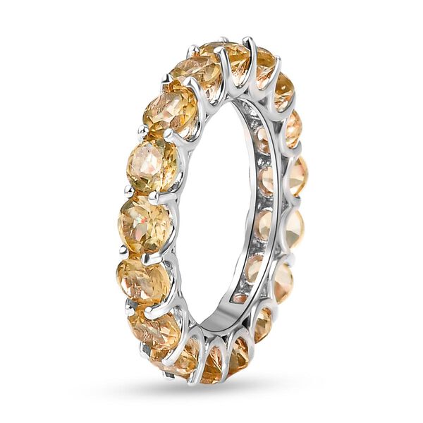 Citrin-Ring, 925 Silber platiniert  ca. 3,94 ct image number 5