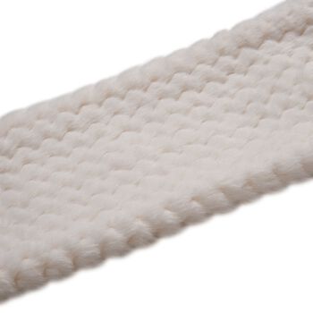 Pl&uuml;sch Hut-und-Schal-Set, Winddicht und kuschelig, wei&szlig;