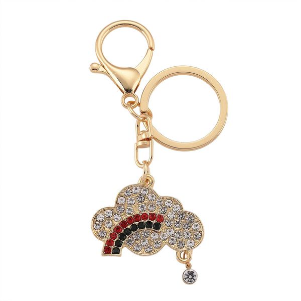 Wei&szlig;er Kristall Schmuckset Legierung emailliert, Legierung Std Gelb image number 9