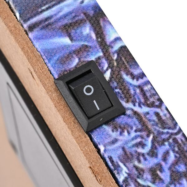 Winterdruck auf Leinwand mit LED und Glasfaserlicht image number 4