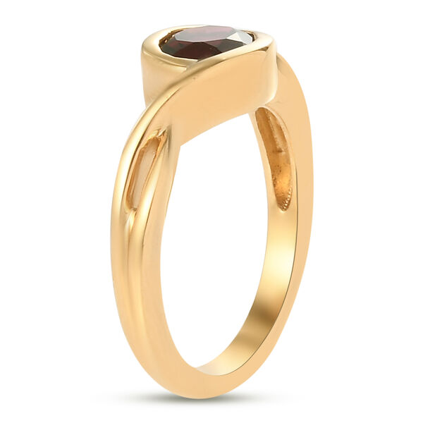 Rhodolith Granat Ring 925 Silber vergoldet  ca. 1,11 ct image number 5