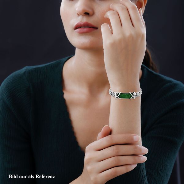 Royal Bali Kollektion- gr&uuml;nes Jade 19cm Armband - 23,70 ct. image number 3