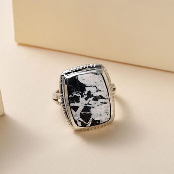 Wei&szlig;er B&uuml;ffel-Ring - 9,87 ct.