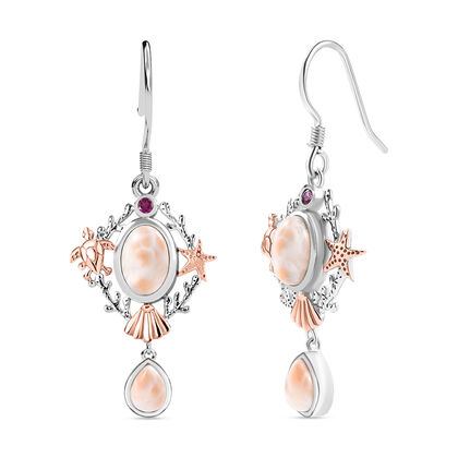 D&rsquo;joy AA Natrolith Ohrringe 925 Silber ca. 4.61 ct