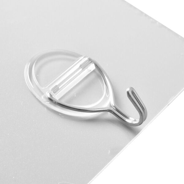 12er-Set abnehmbare, transparente und abwaschbare Haken, 3-8kg image number 6