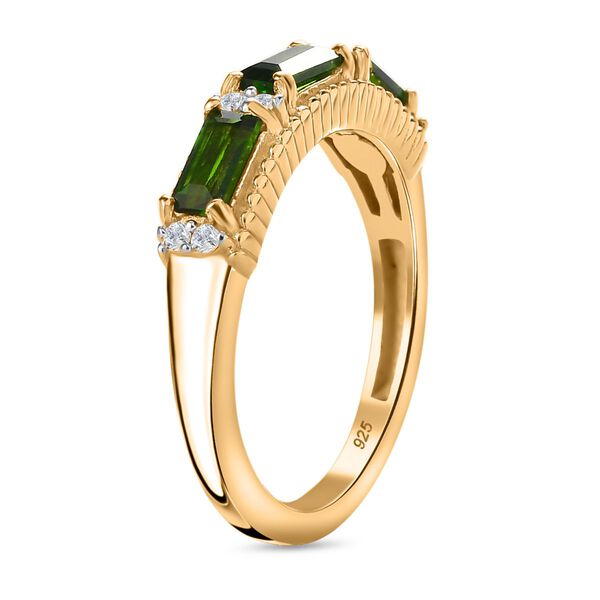 Nat&uuml;rlicher Chromdiopsid und Zirkon-Ring - 0,85 ct. image number 5