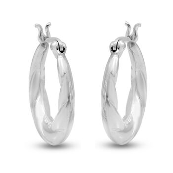 Schlichte Silber Creolen ca. 3,20g