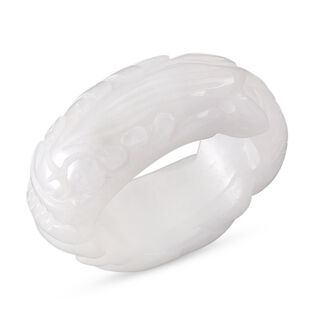 EXTREM SELTEN Weiße Jade Ring 16 cm ca. 50,00 ct. (Größe 16.00)