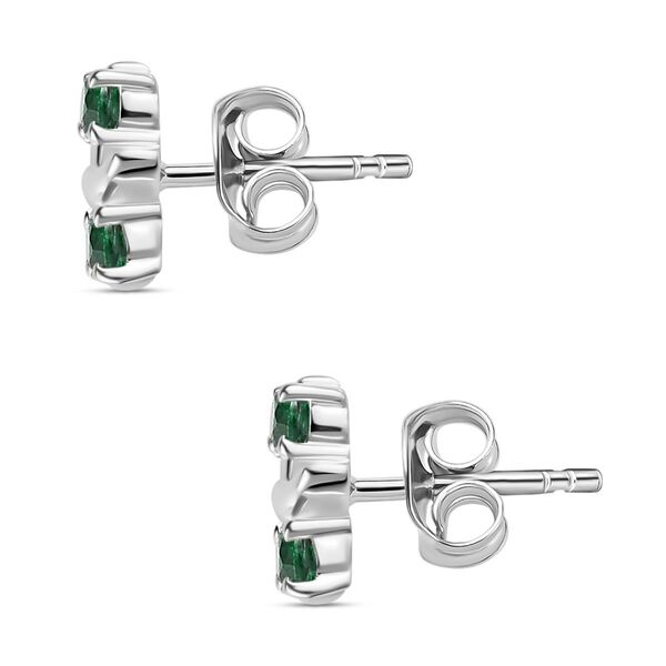 Designer Inspiriert XOXO Gr&uuml;ner Zirkonia Ohrringe 925 Silber image number 5