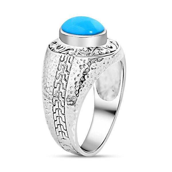 Royal Bali - Sleeping Beauty T&uuml;rkis Ring, 925 Silber, (Gr&ouml;&szlig;e 17.00), ca. 2.27 ct image number 3