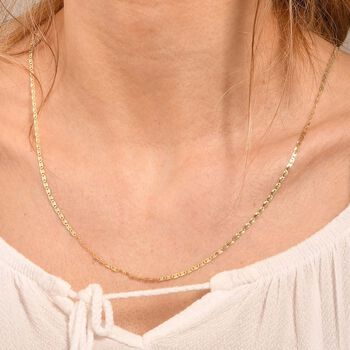 925 Silber vergoldet Kette ca. 50 cm ca. 2,52g