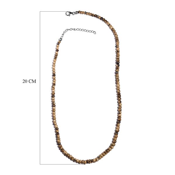 Nat&uuml;rliche Schalenblende Halskette, ca. 45 cm, 925 Silber rhodiniert ca. 110,00 ct image number 6