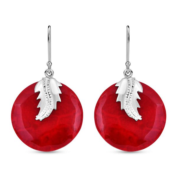 Royal Bali Kollektion - Rote Koralle Ohrringe und Anhänger image number 4