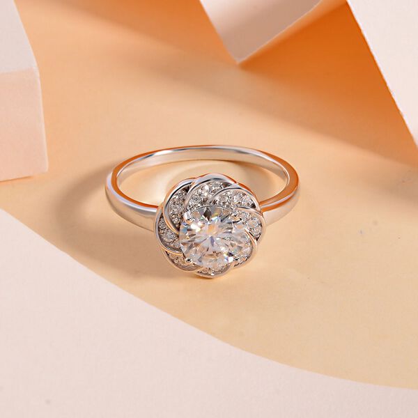 Moissanit Ring - 1,66 ct. image number 2