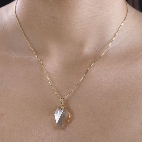 J Francis gefertigt mit SWAROVSKI- Goldener Schatten Swarovski Kristall Anh&auml;nger image number 3