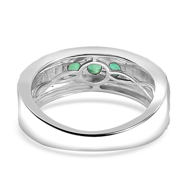 Zweifarbiger Kagem sambischer Smaragd Ring - 0,54 ct. image number 6