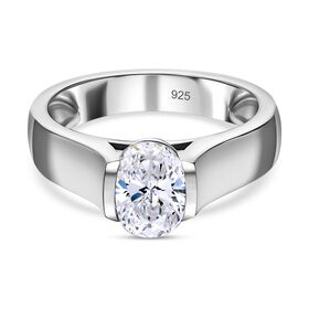 Moissanit Solitär Ring - 1,34 ct.