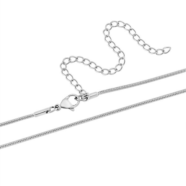 Bild Jasper Halskette ca. 60 cm + 10 cm Extender, Reiner Edelstahl ca. 95.00 ct image number 4