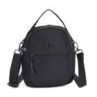 Praktische Nylon-Crossbody-Bag mit mehreren Fächern, ca. 17x21x8 cm, Schwarz