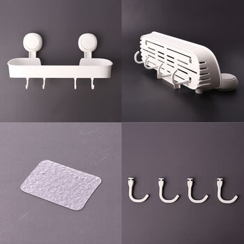 Multifunktionales Gew&uuml;rzregal mit Drucktastensperren, Wei&szlig;