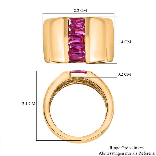 Roter Zirkonia-Ring - 1,08 ct. image number 6