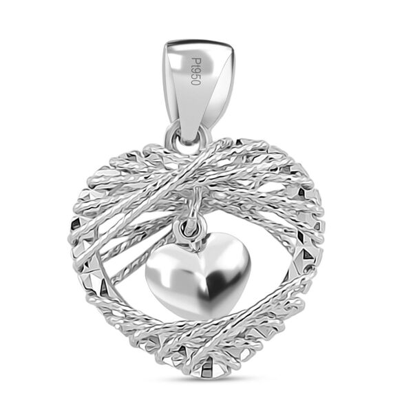 RHAPSODY Herz Anh&auml;nger in 950 Platin - 1,64 Gramm image number 5