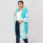 Einzigartiger Tie Dye Kimono, Einheitsgröße, Hellblau image number 3