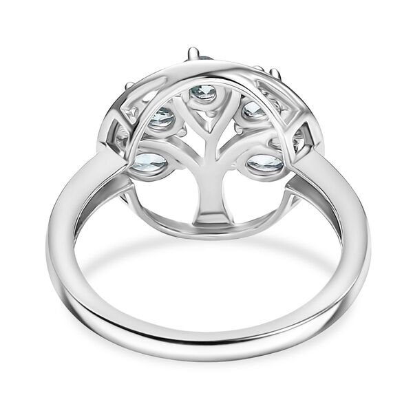 D'Joy AA Blauer Zirkon Ring 925 Silber rhodiniert (Gr&ouml;&szlig;e 21.00) ca. 1,29 ct image number 6