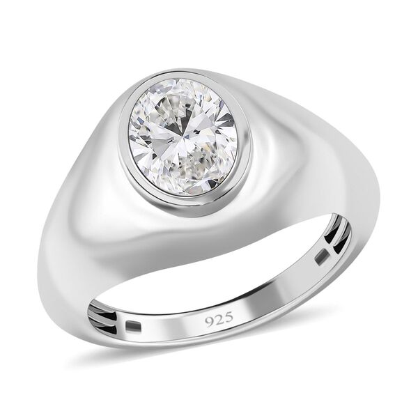 Moissanit Solitär Ring - 1,42 ct. image number 4