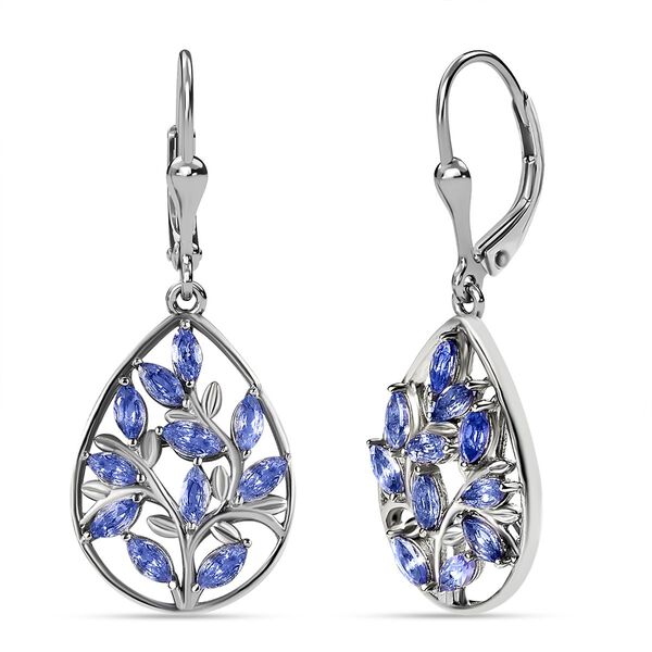 Tansanit Ohrringe - 2,02 ct. image number 4