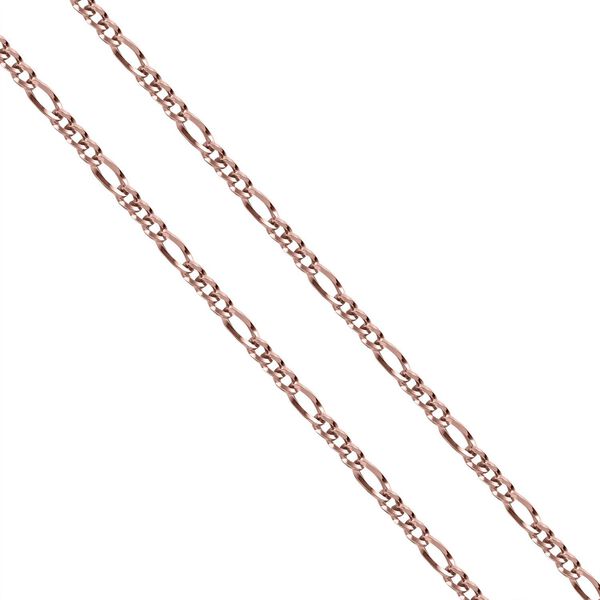 Figaro-Halskette, ca. 50 cm, Edelstahl, Ros&eacute;farben image number 4