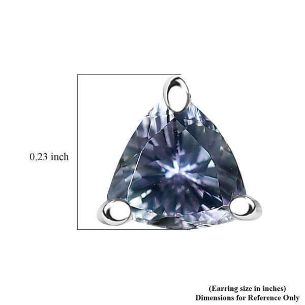 D'Joy Pfau Tansanit im Trillantschliff Ohrringe - 1,14 ct. image number 5
