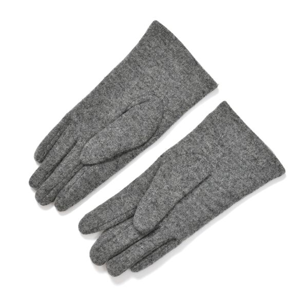 LA MAREY 2er-Set Kaschmir Mützen und Handschuhen mit Mikroplüsch-Futter, Grau image number 5