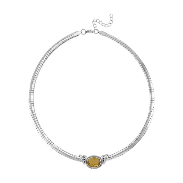 Glas Halskette ca. 45 cm Reiner Edelstahl image number 3