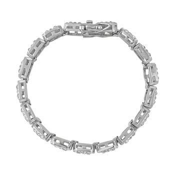 Wei&szlig;es Kristall-Armband ca. 18.5 cm