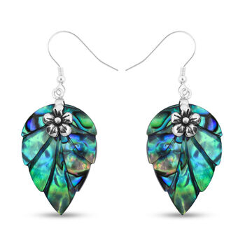 Royal Bali Kollektion - Abalone Muschel Ohrringe 925 Silber