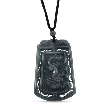 Nat&uuml;rlicher Olmek Jadeit Verlangte Drachen und Ph&ouml;nixe Halskette Flexibles (ca. 71 cm) ca. 125.00 ct