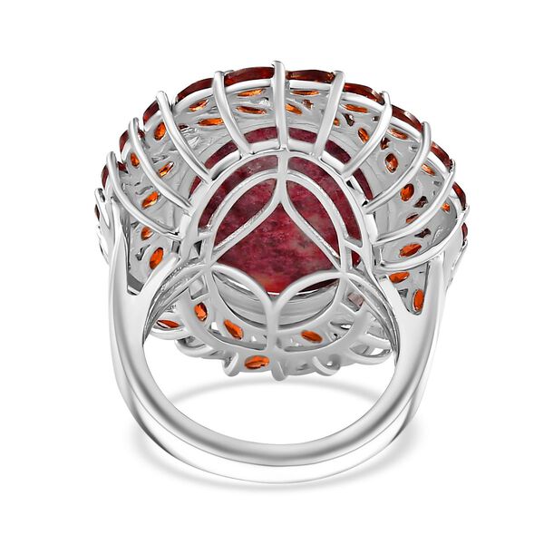 AA Thulit und roter Granat-Ring - 23,69 ct. image number 6