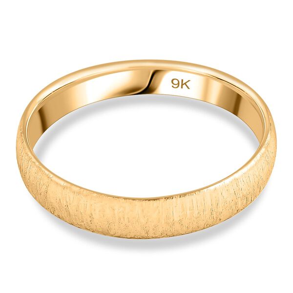 Royal Bali Kollektion- Satinierter Bandring in 375 Gold image number 5