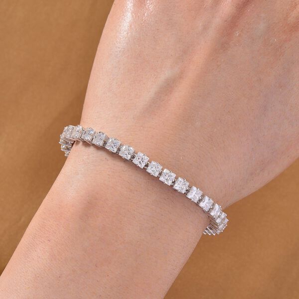 D'Joy Moissanit Armband ca. 19 cm 925 Silber rhodiniert ca. 10,03 ct. image number 3