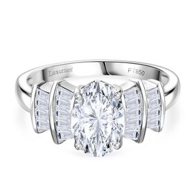 LUXURIANT DIAMOND - Lab Grown Diamant VS1-F IGI zertifiziert Ring 950 Platin (Größe 19.00) ca. 1.85 ct