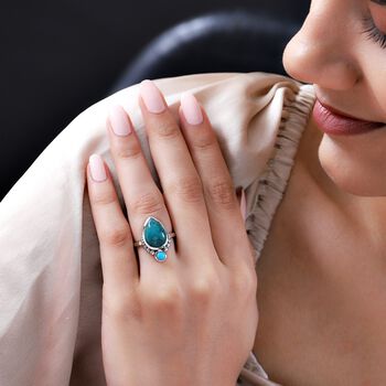 Sierra Nevada T&uuml;rkis und Sleeping Beauty T&uuml;rkis Ring - 5,50 ct.